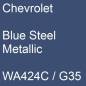 Preview: Chevrolet, Blue Steel Metallic, WA424C / G35.